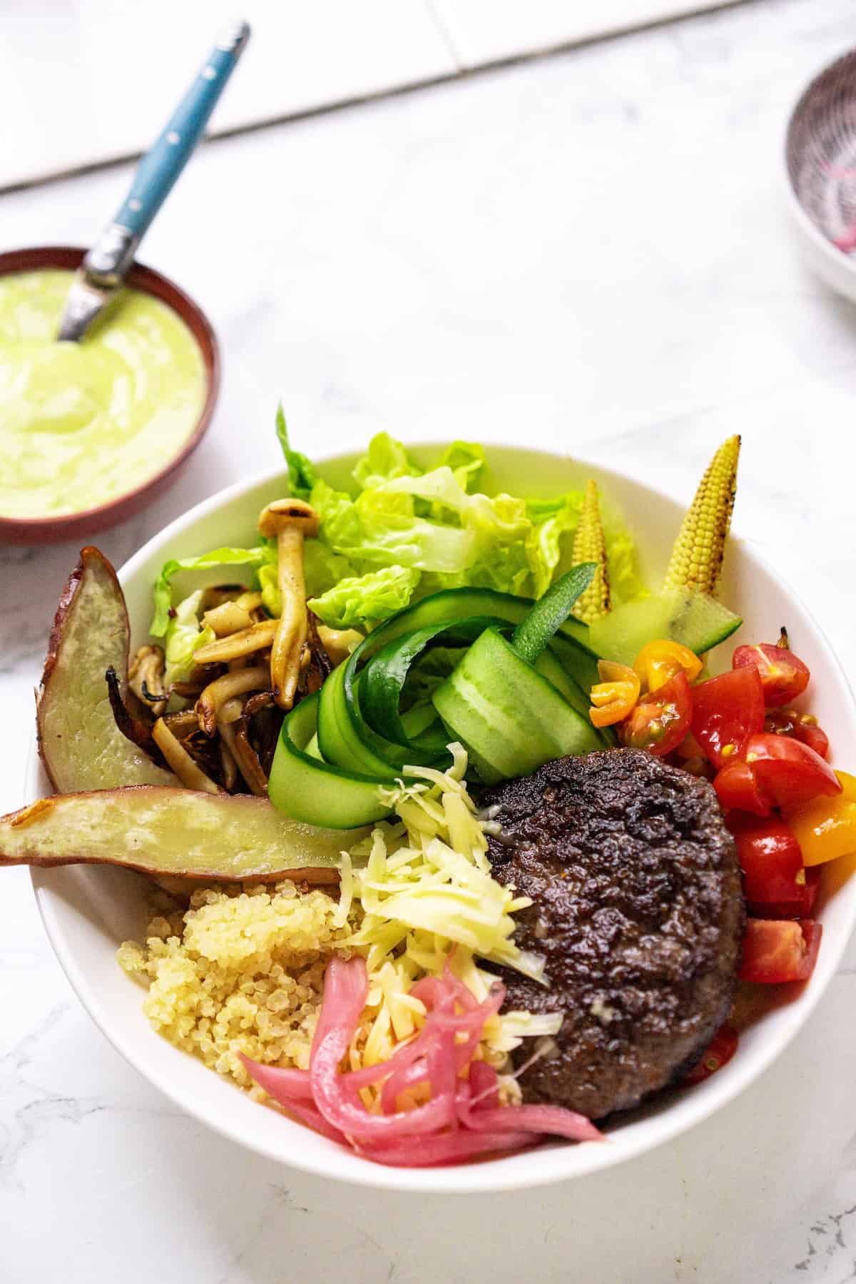 Cheese burger bowl