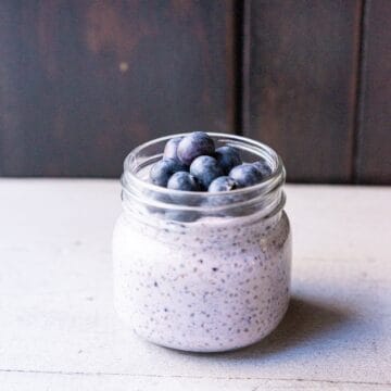 Blueberry chia pudding