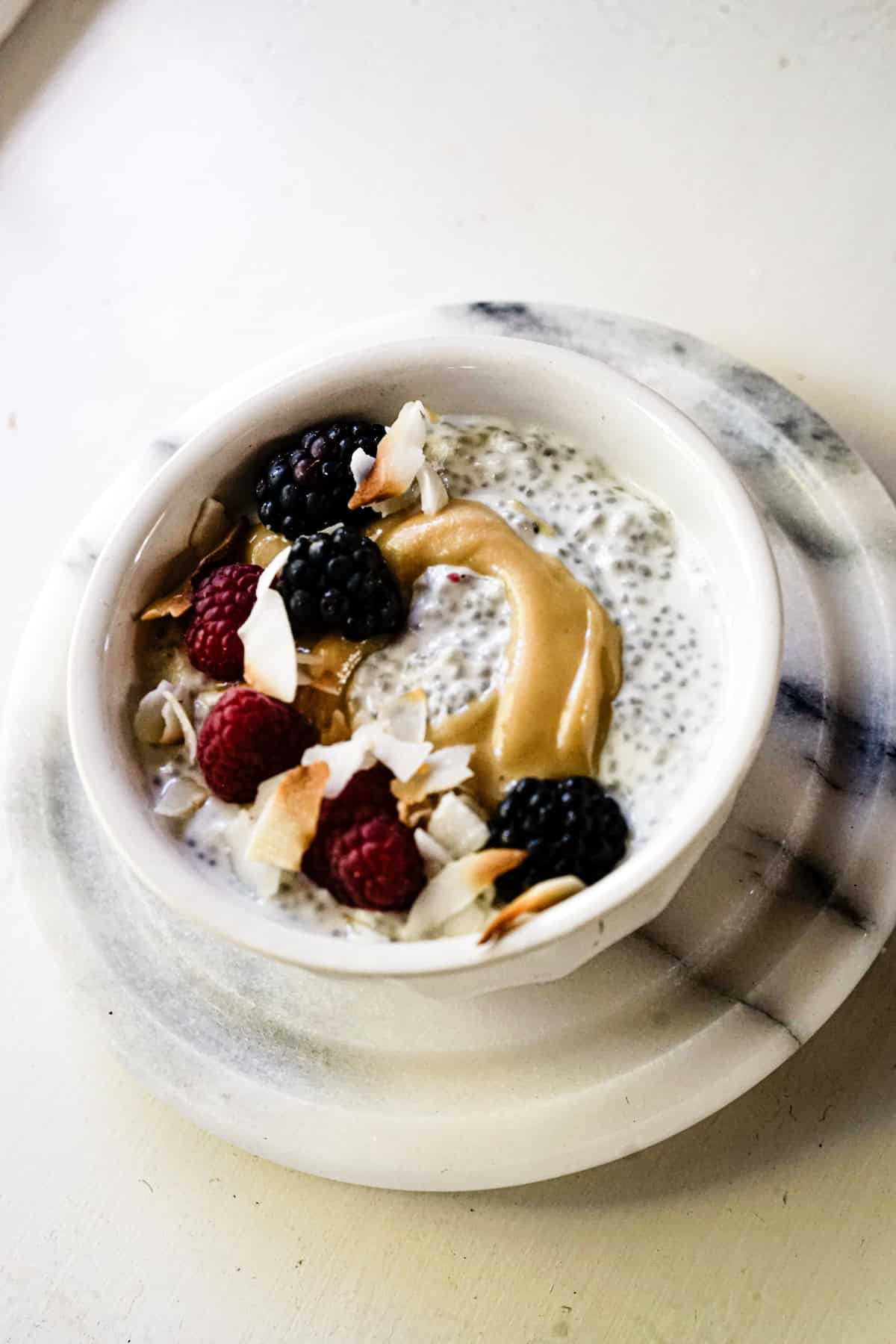 chia pudding with yogurt
