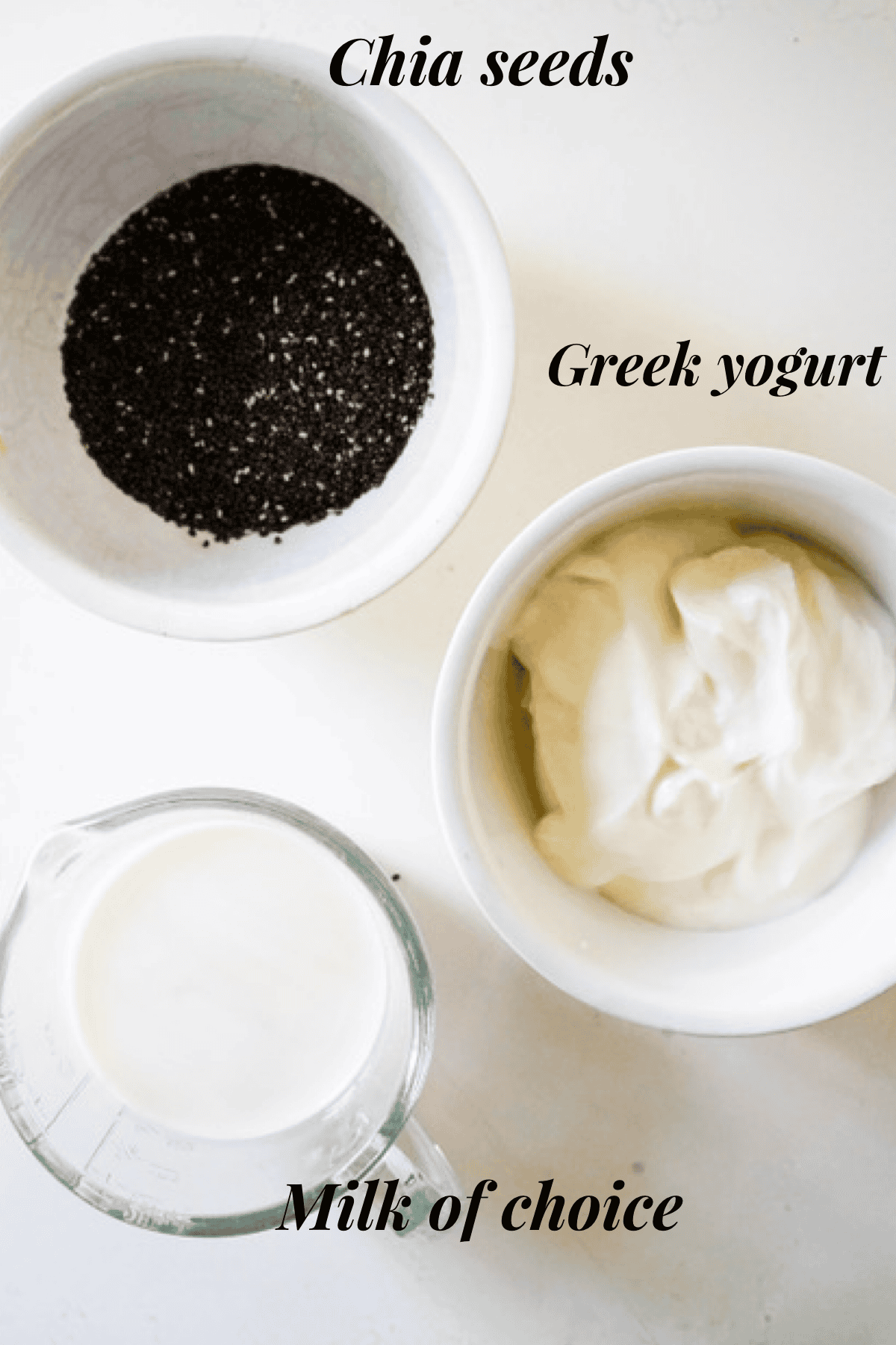 chia pudding with yogurt