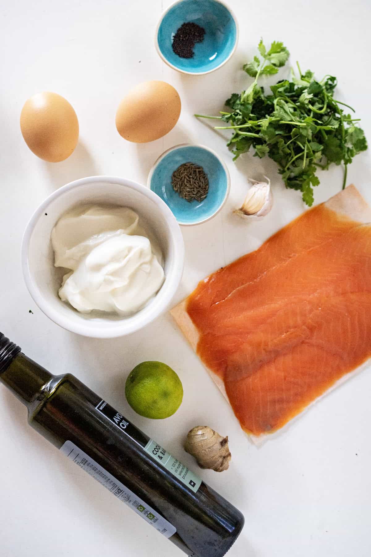 Smoked salmon breakfast