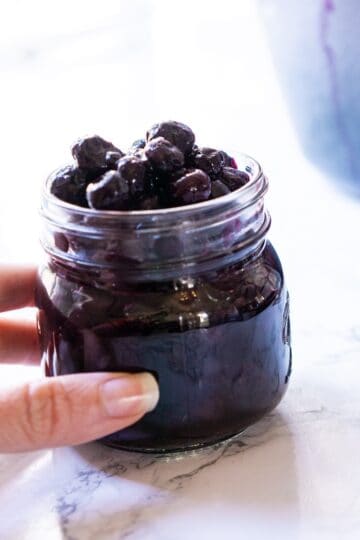 Blueberry compote (unsweetened)