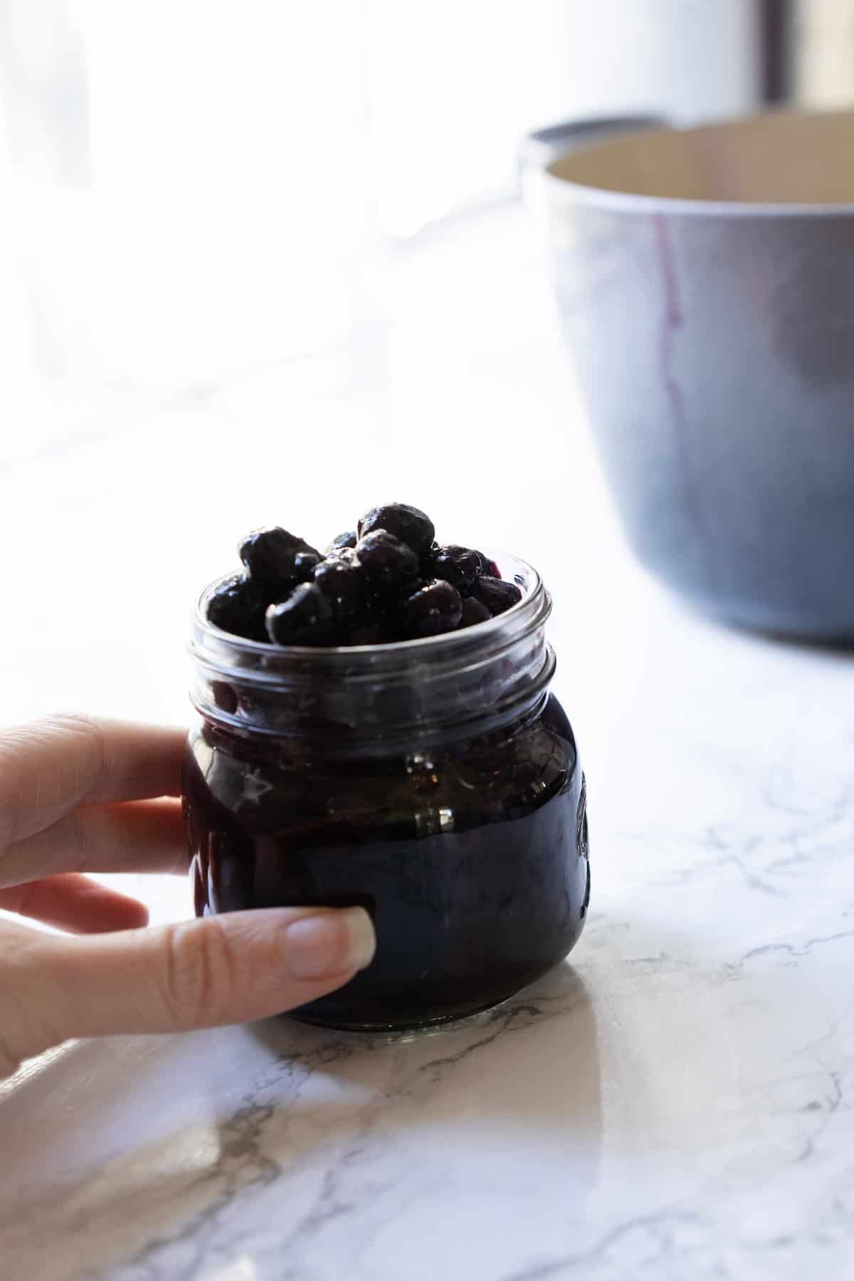 Blueberry compote (unsweetened)
