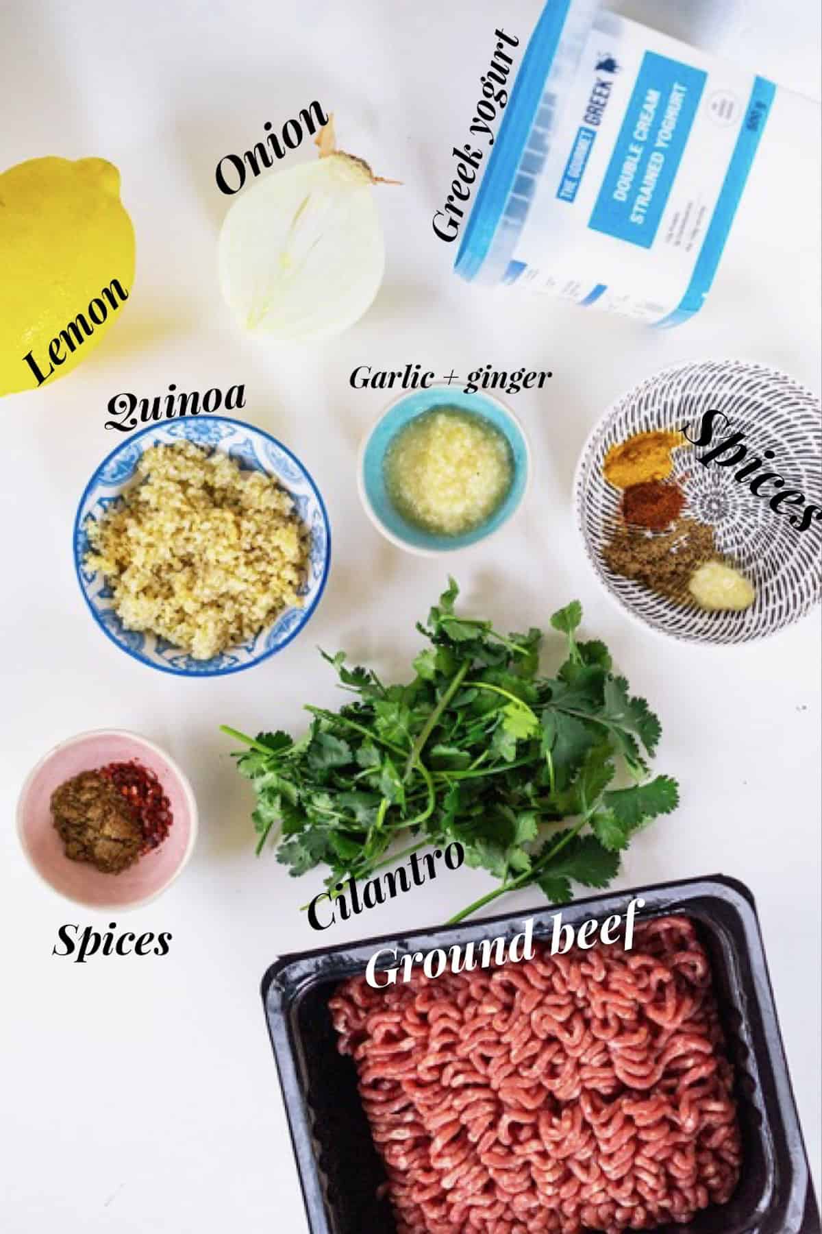 Burger ingredients
