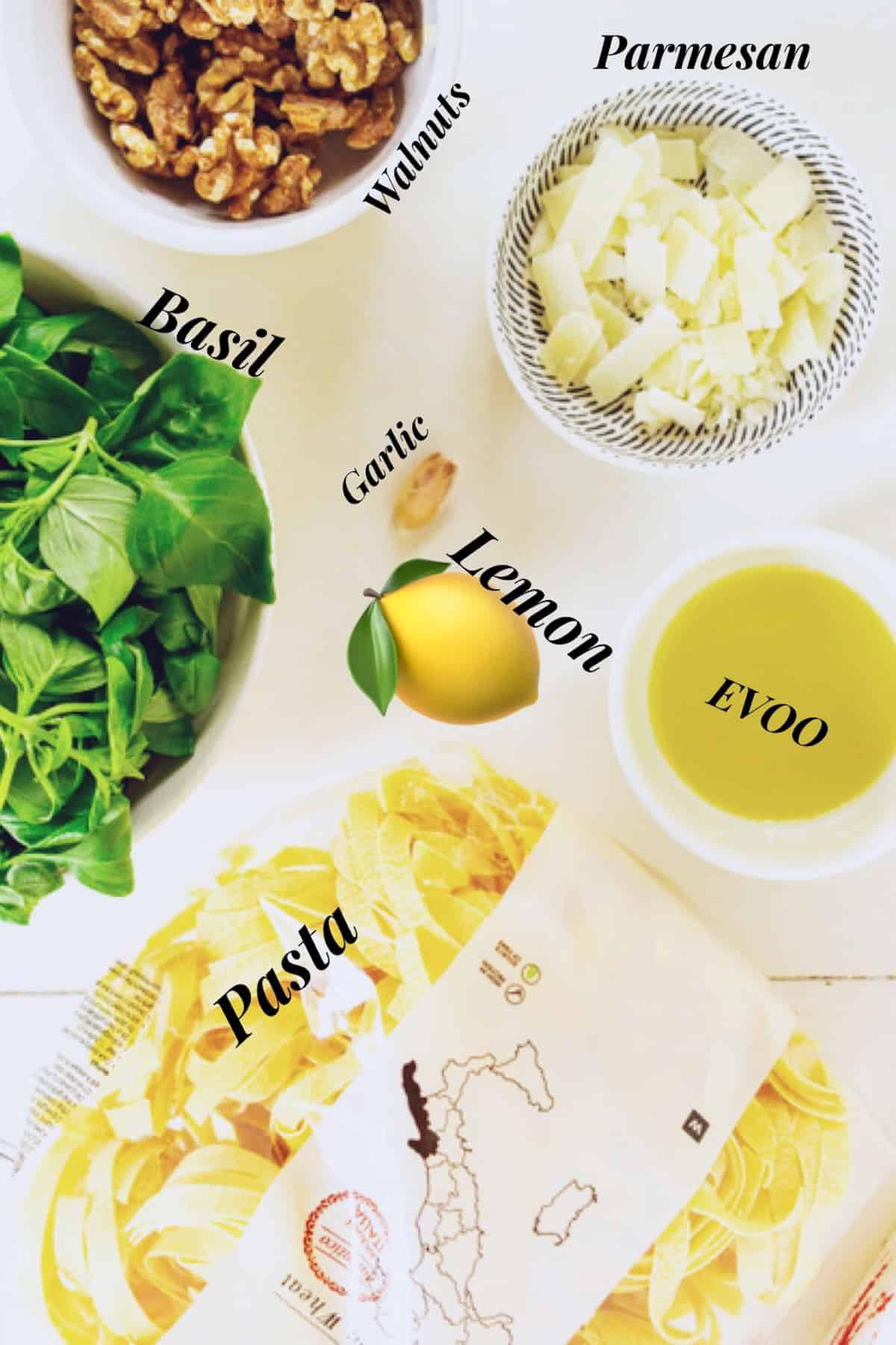 pasta with Lemon Pesto Sauce