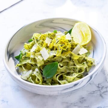 pasta with Lemon Pesto Sauce