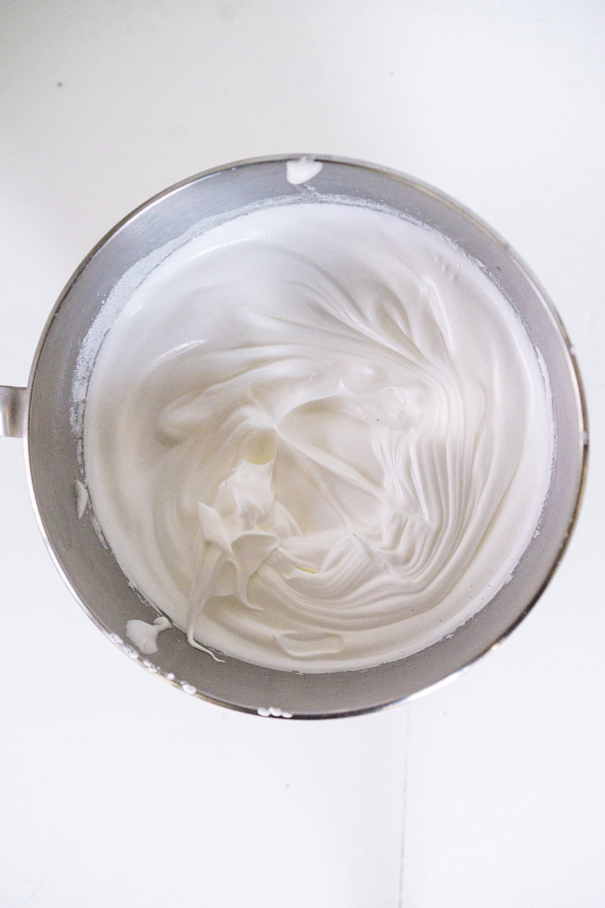 Glossy meringue mixture