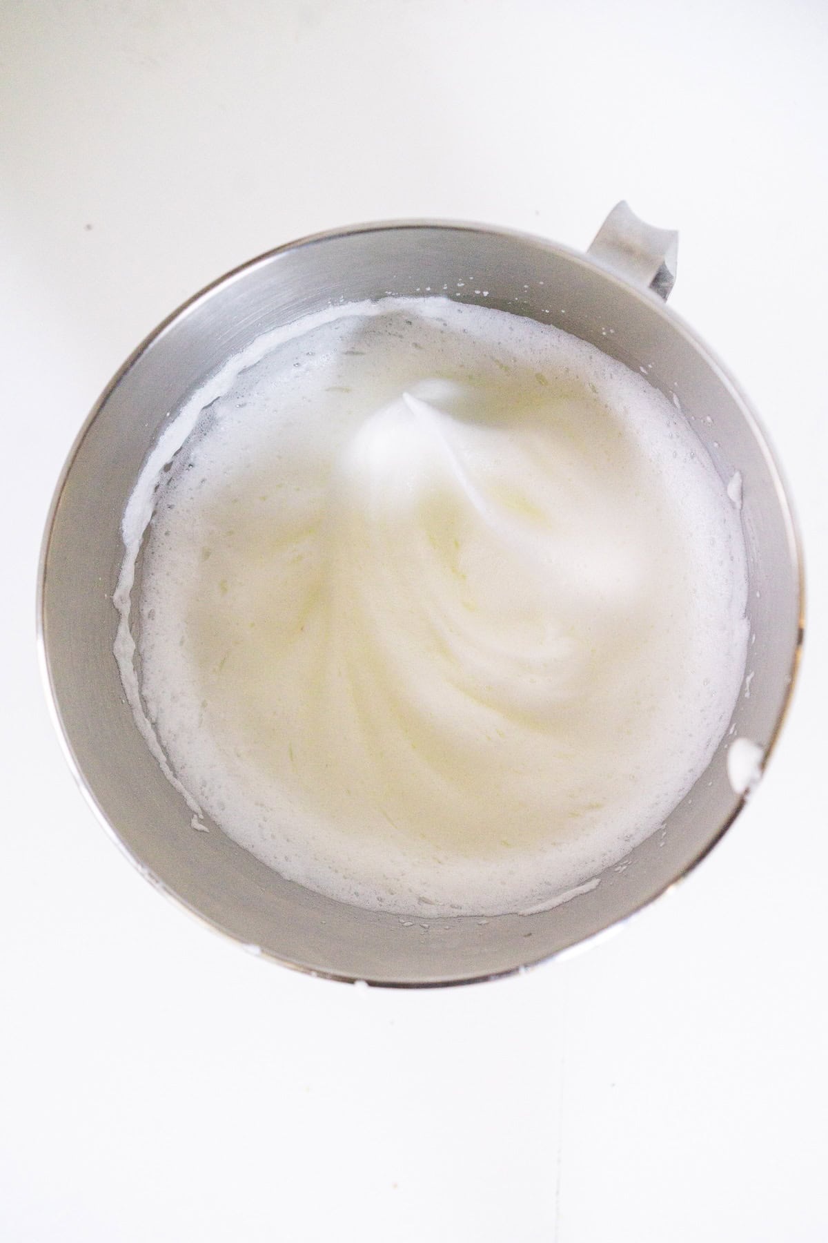 Stiff peak egg whites