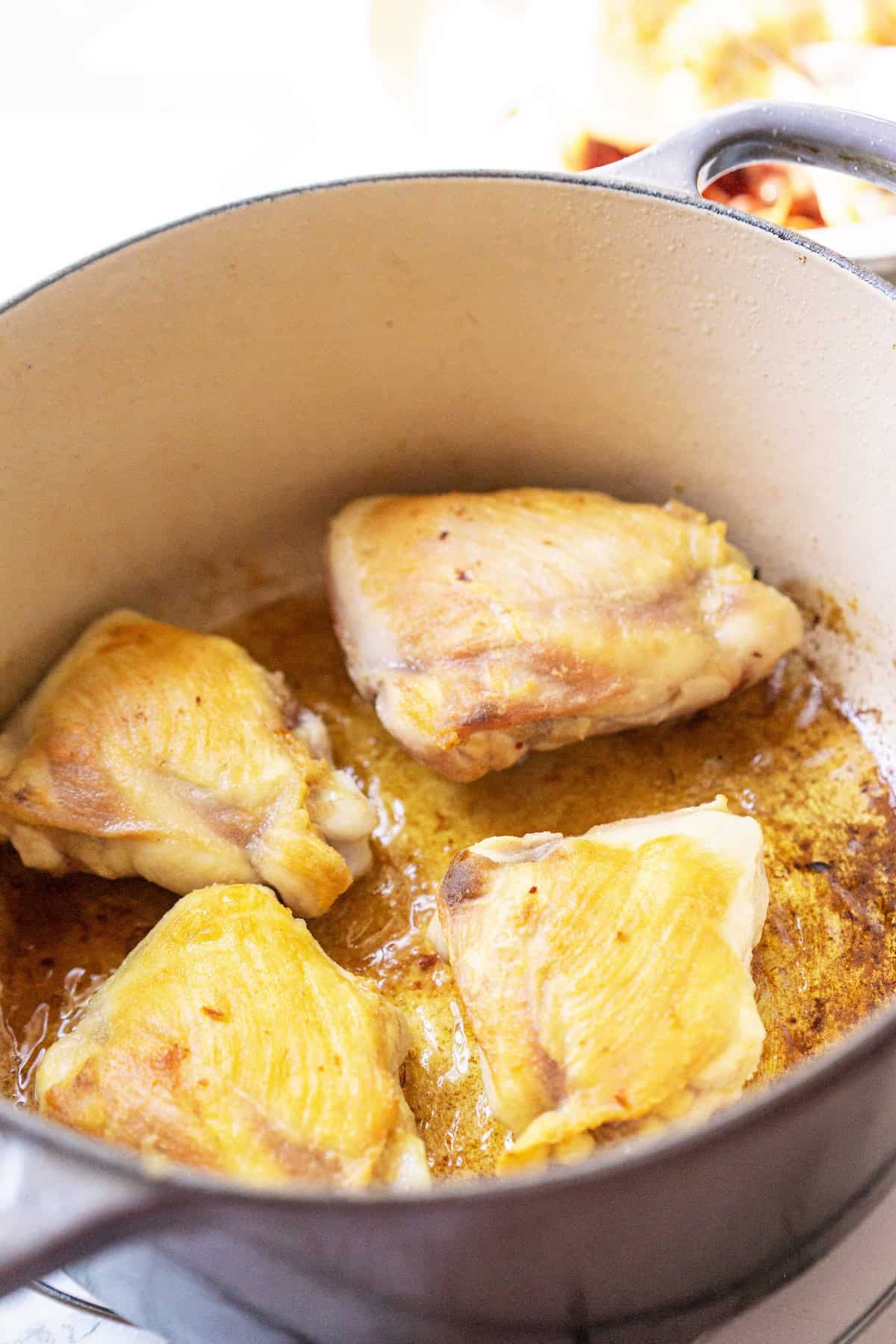 Braised chicken thighs and drumsticks