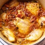 Braised chicken thighs and drumsticks