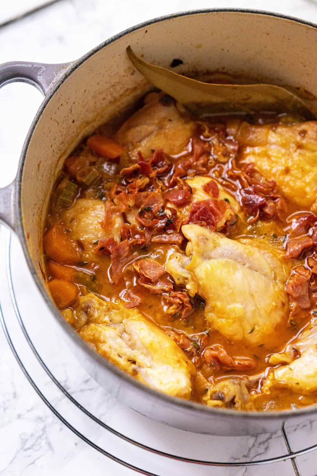 Braised chicken thighs and drumsticks