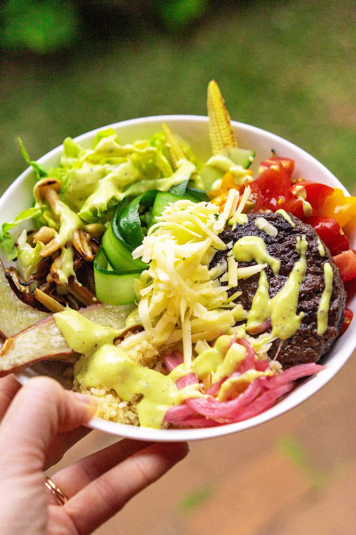 Cheese burger bowl