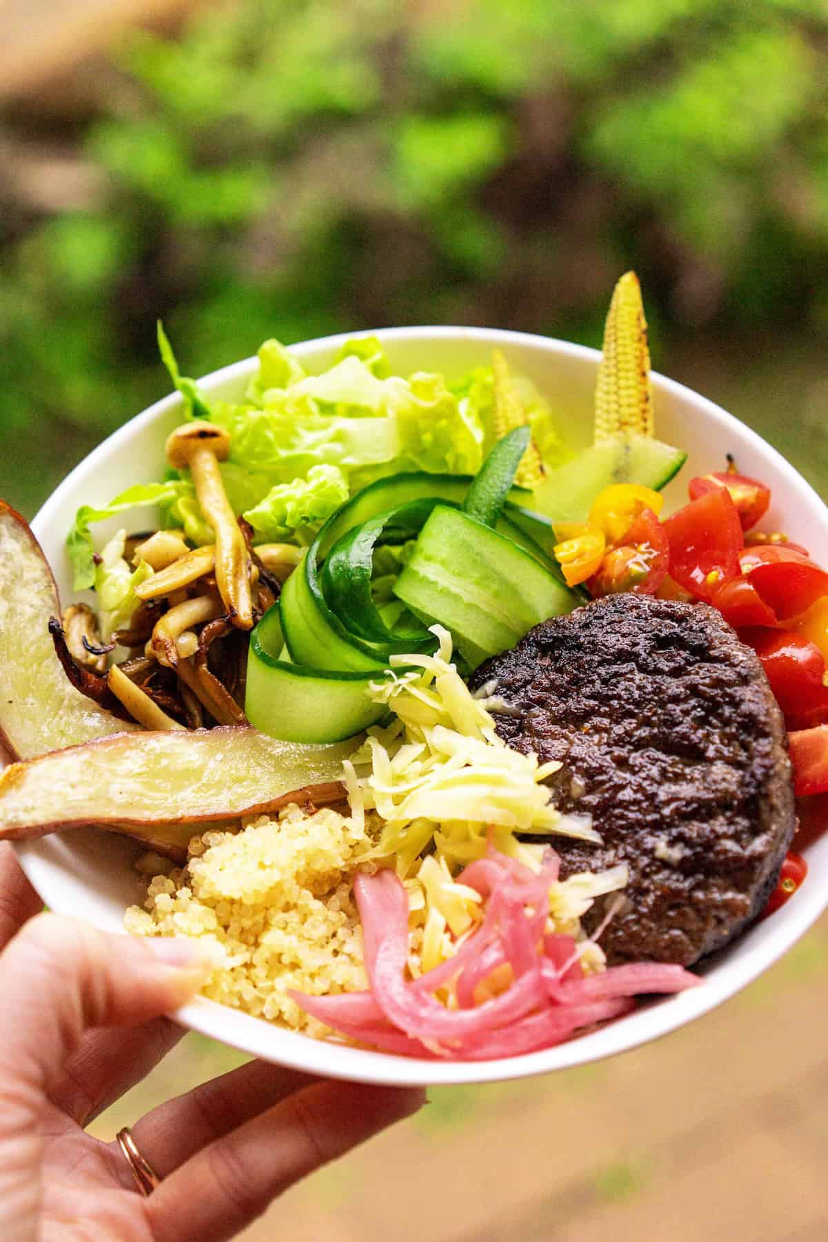 Cheese burger bowl