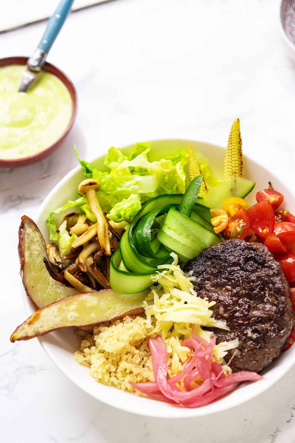 easy burger bowls
