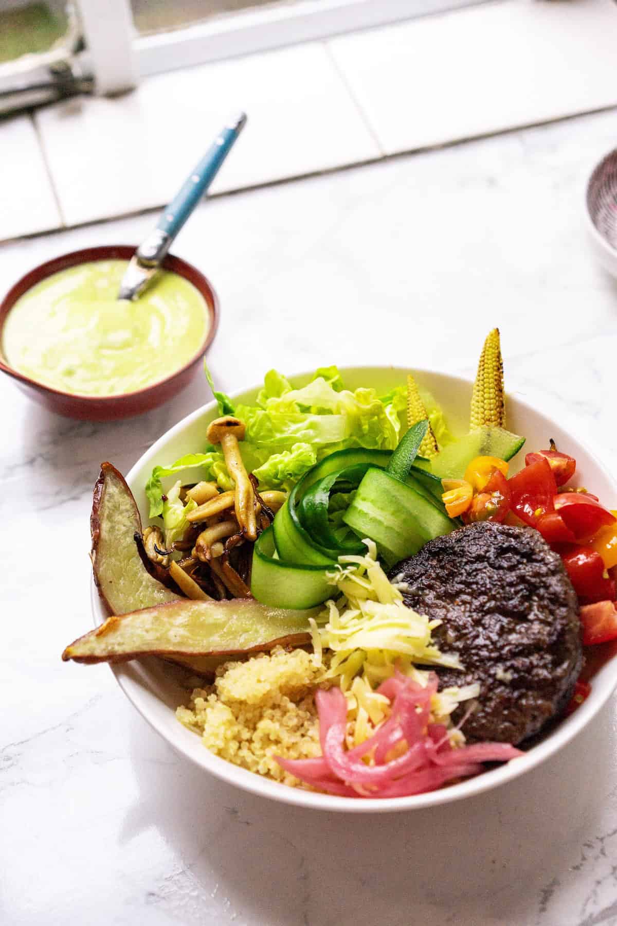 meal prep burger bowls
