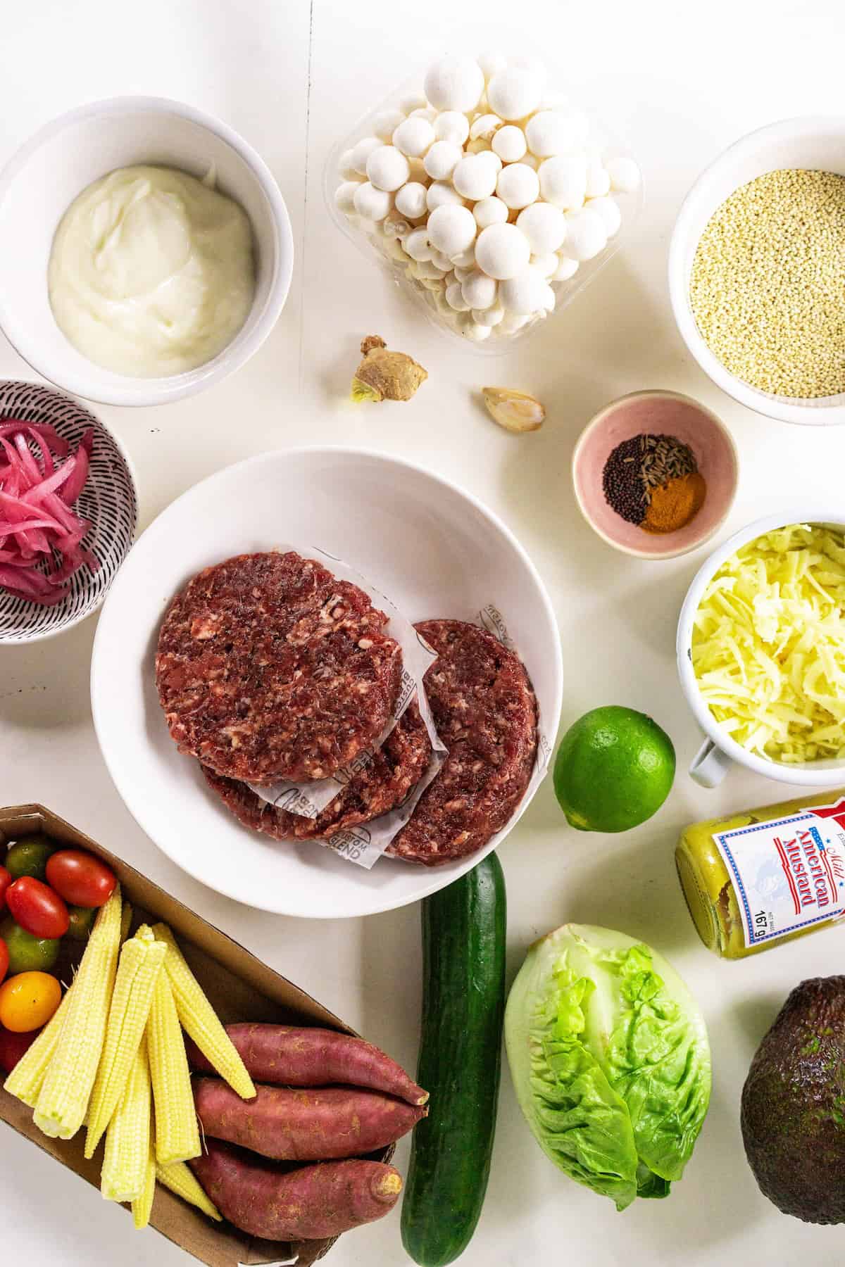 meal prep burger bowls