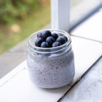 chia and flax seed pudding