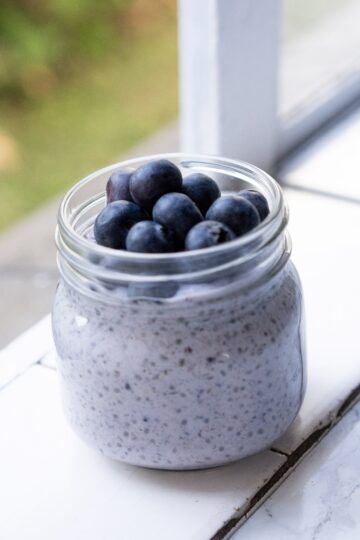 chia and flax seed pudding