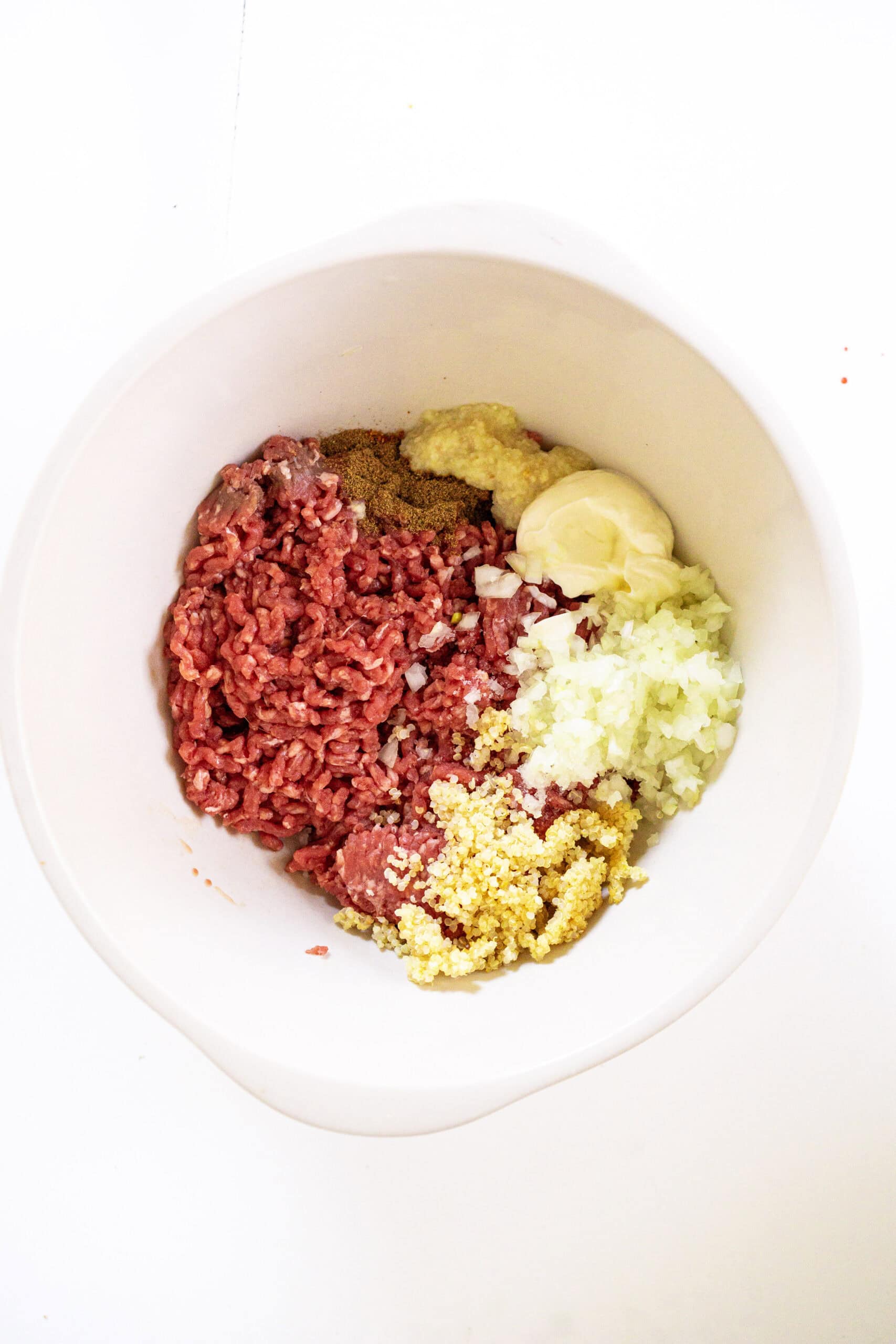 Mince mix with spices