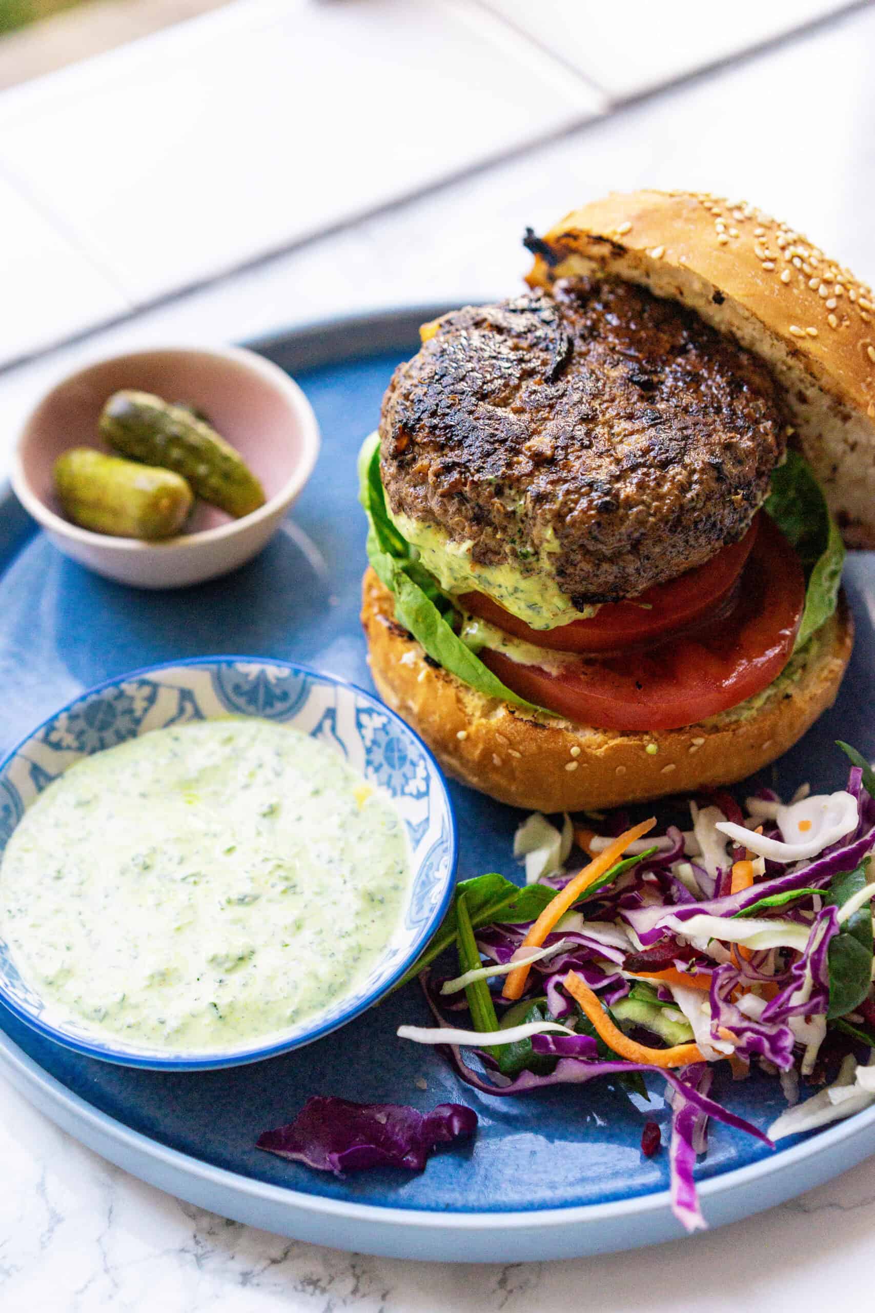 egg free gluten free burger