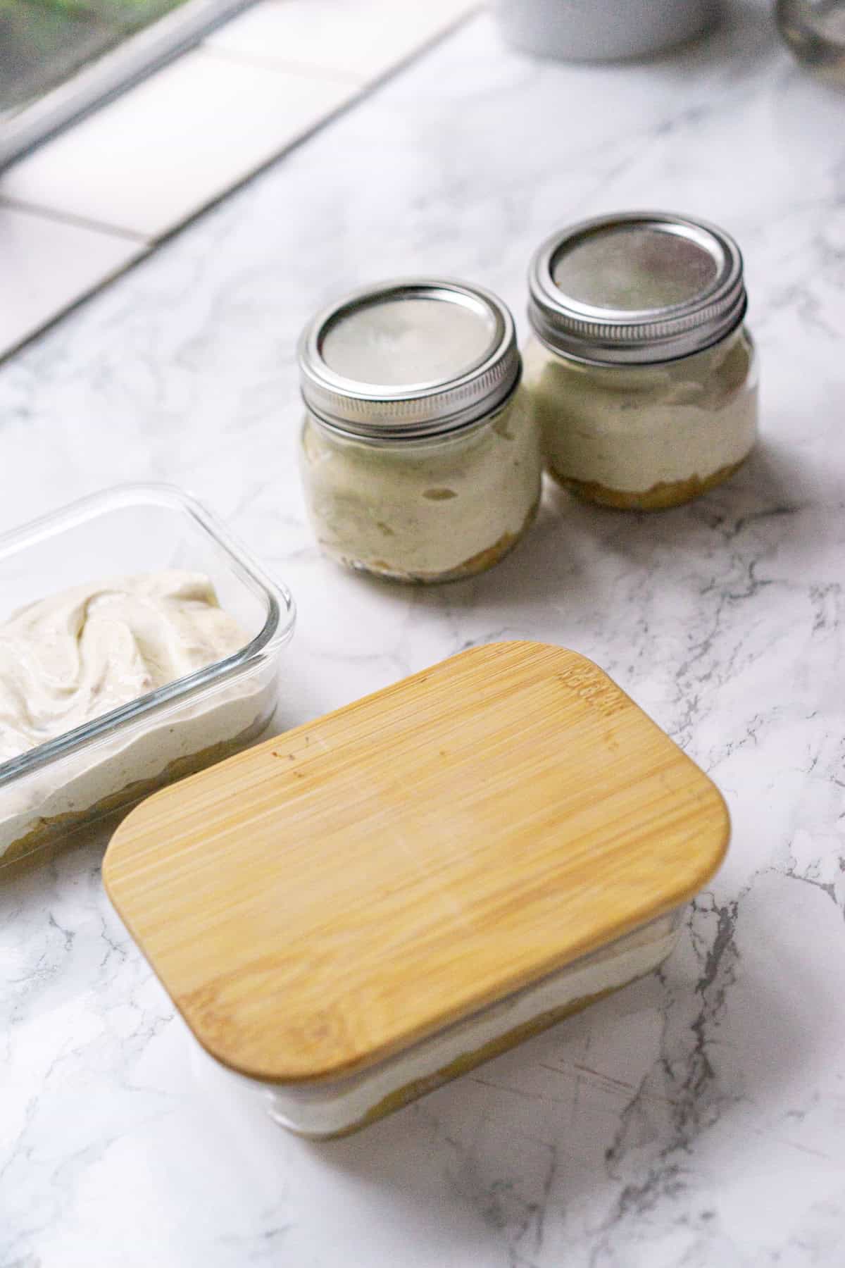 Meal prep cheesecakes