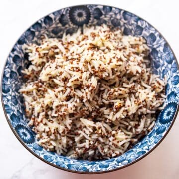 Rice and quinoa cooked