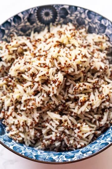 Rice and quinoa cooked