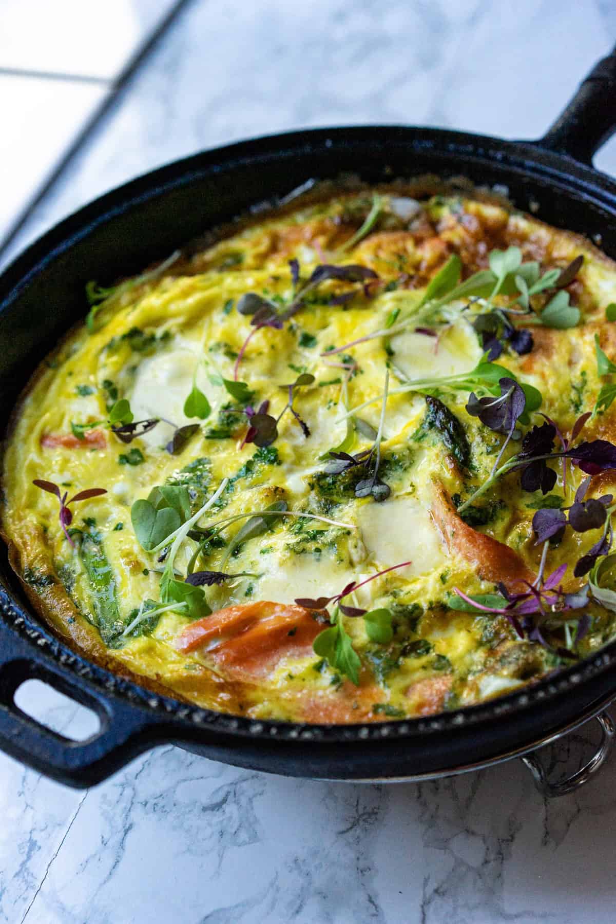 salmon frittata