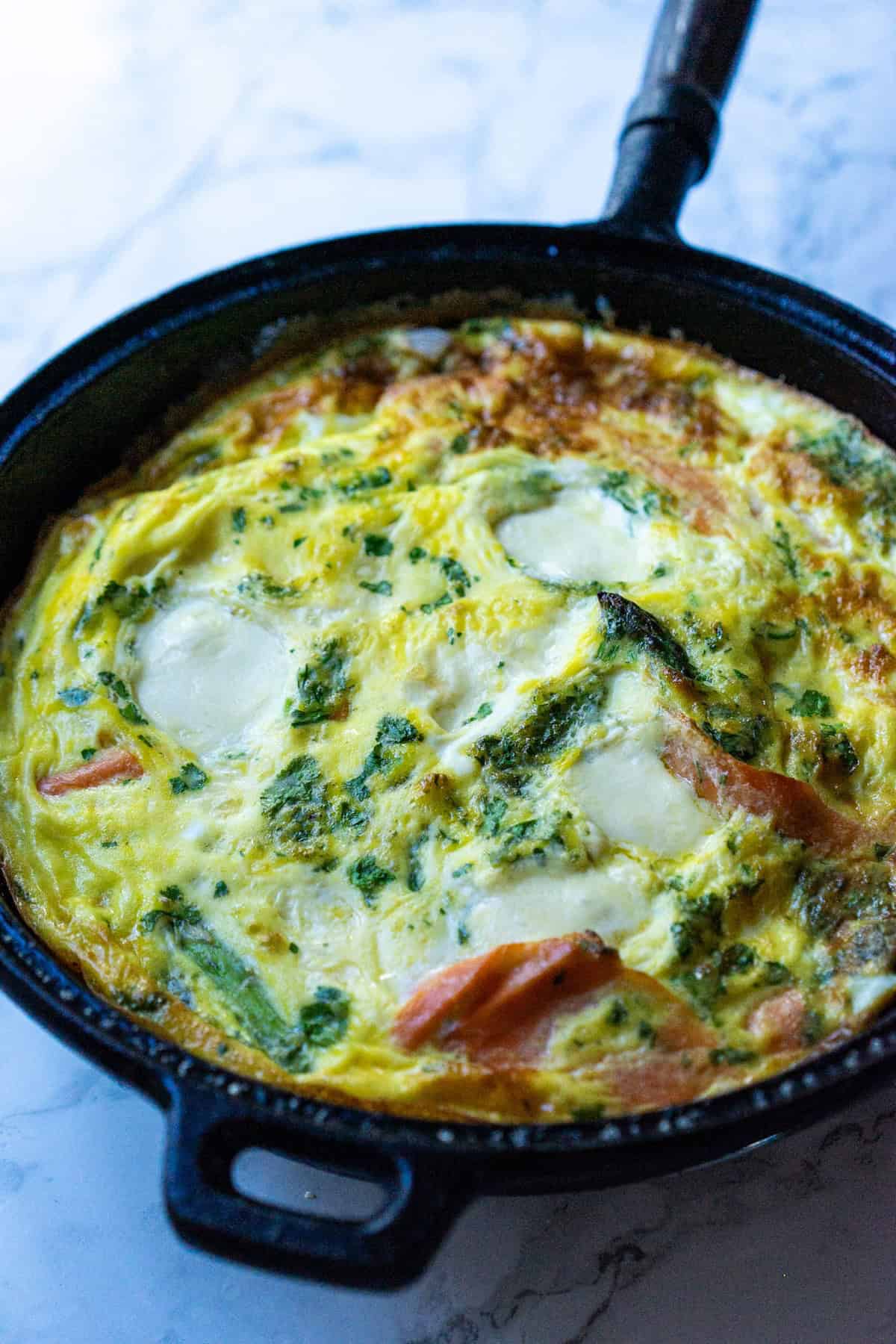 salmon frittata