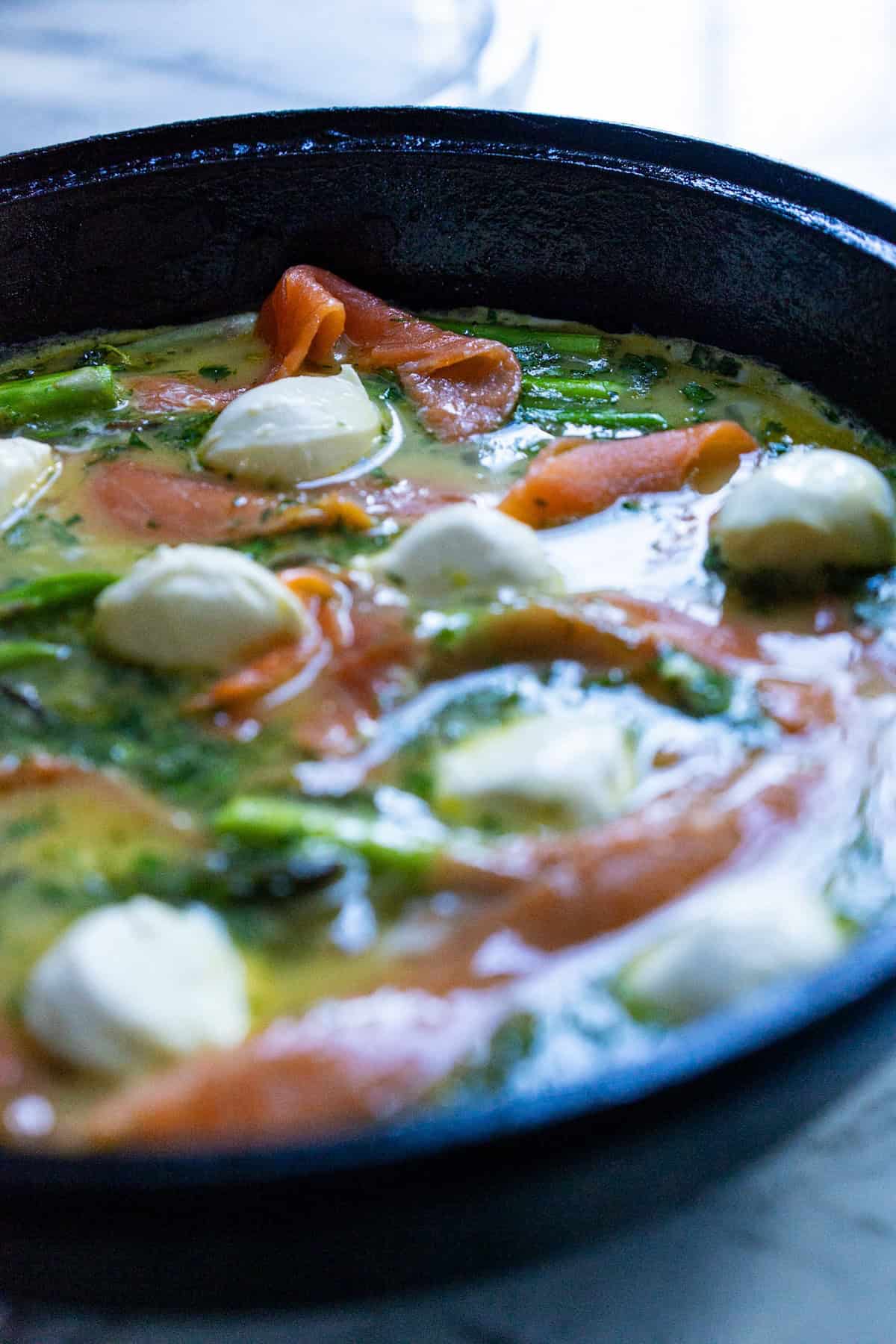 salmon frittata