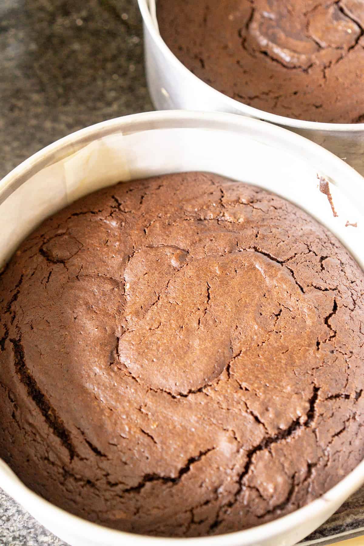 Chocolate cake with chocolate cream cheese frosting