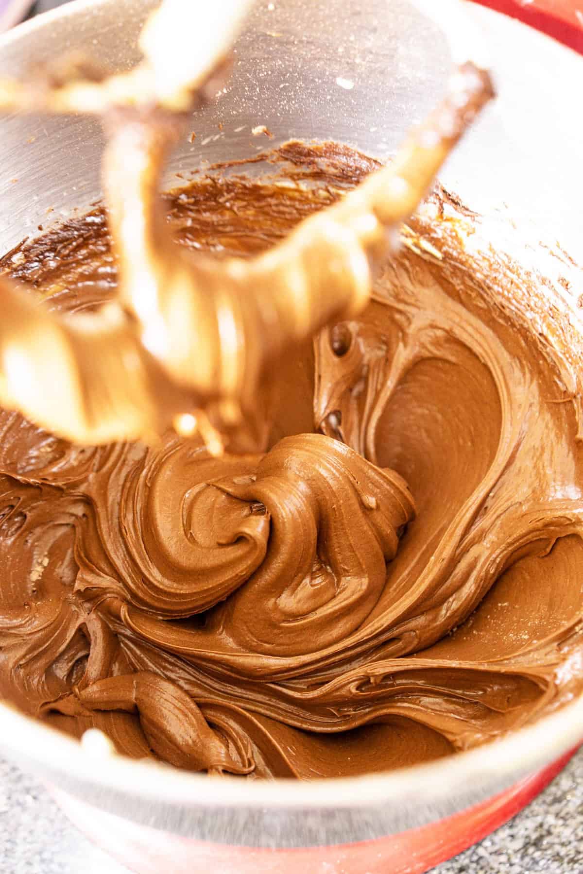 Chocolate cake with chocolate cream cheese frosting