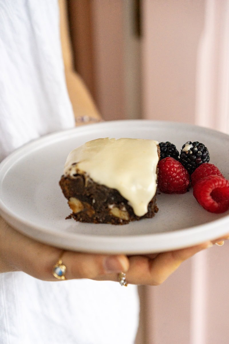 brownies with cream cheese icing