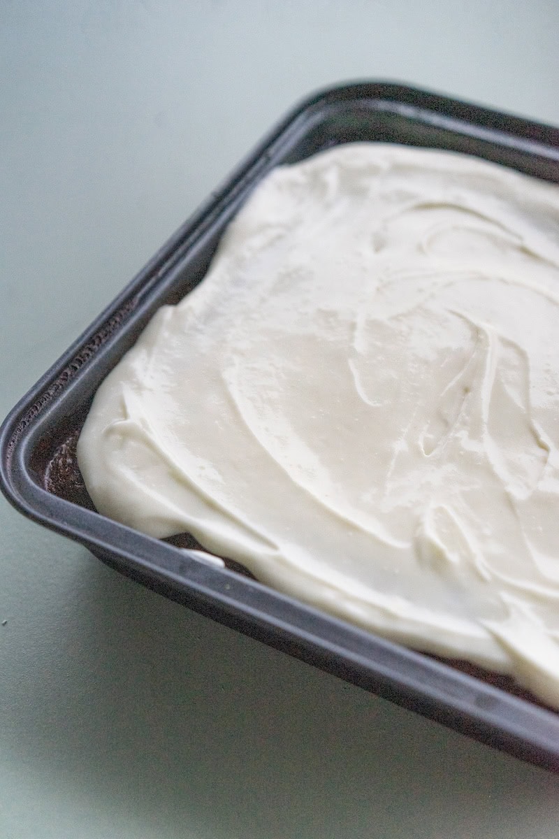 brownies with cream cheese icing