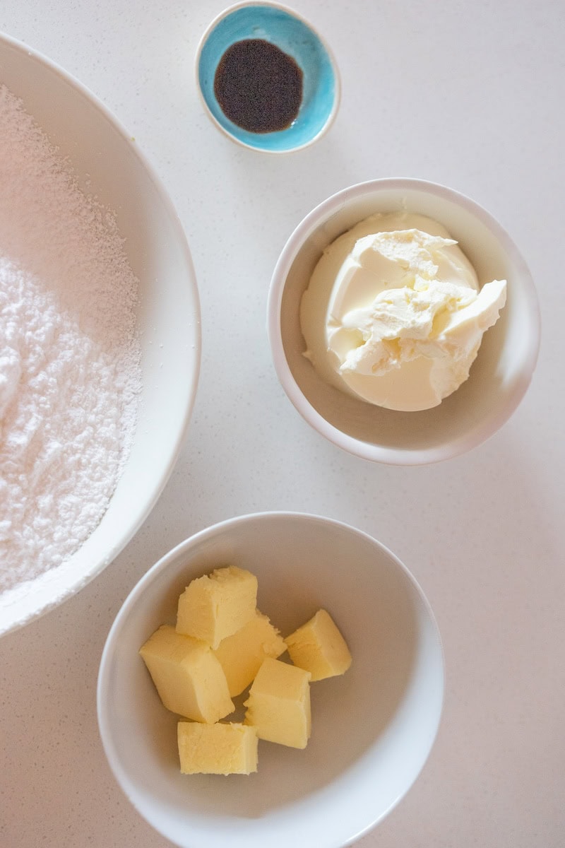 brownies with cream cheese icing