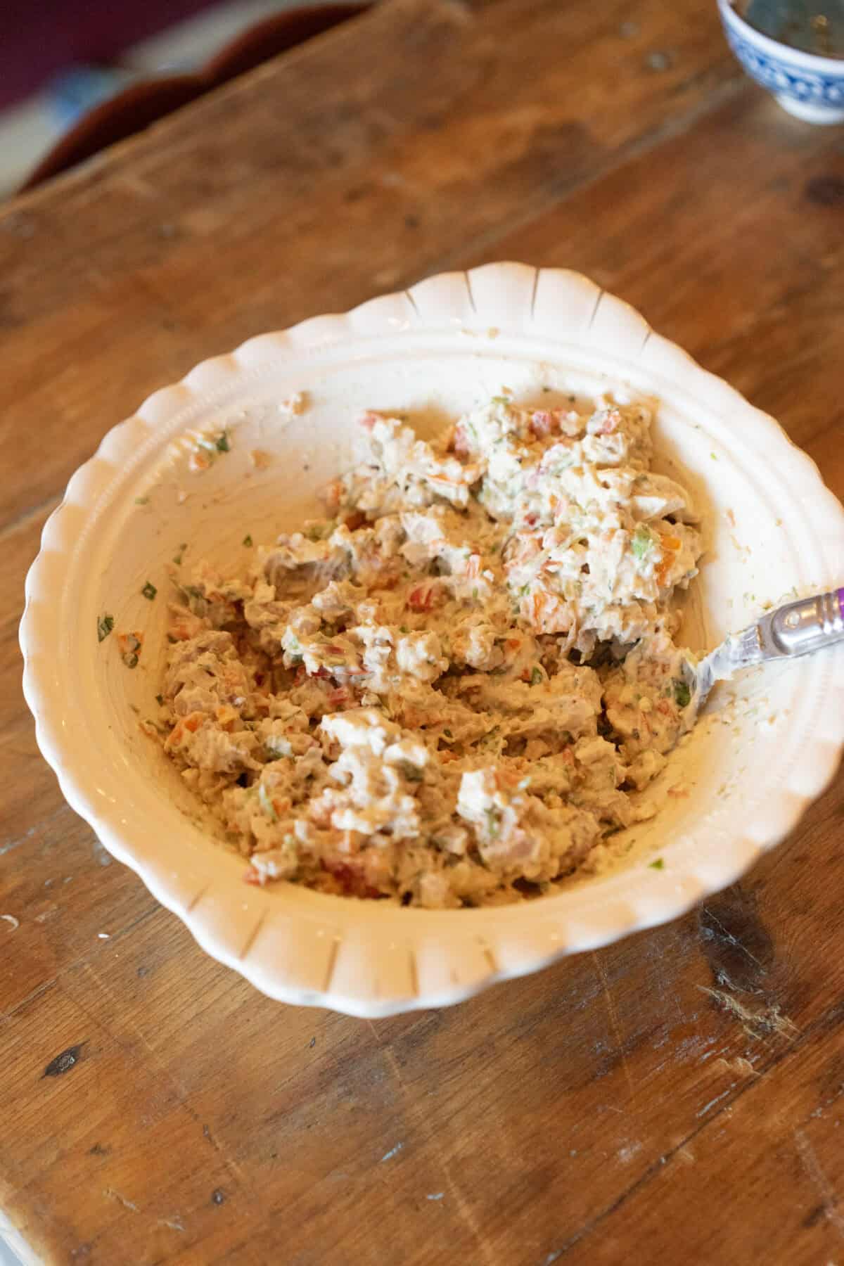 mixed high protein chicken salad