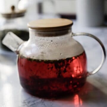 pot of green hibiscus