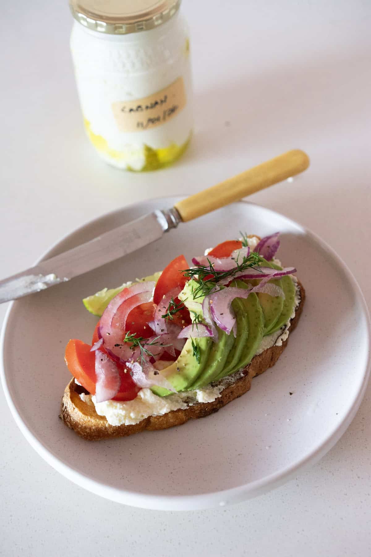 labneh recipe with toast