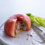 tuna stuffed tomato