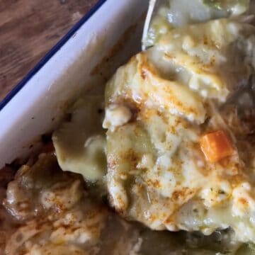 chicken and chickpea lasagna