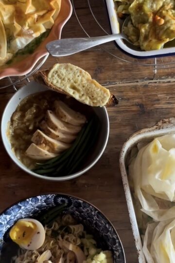 meal with 4 recipes with 2 rotisserie chickens