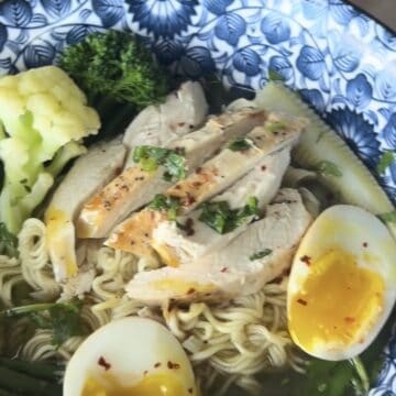 Asian chicken ramen