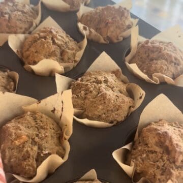 sweet potato and apple muffins