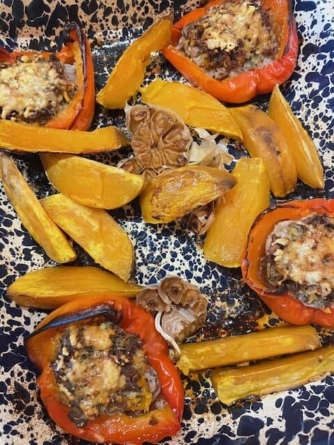 stuffed peppers with sweet potatoes
